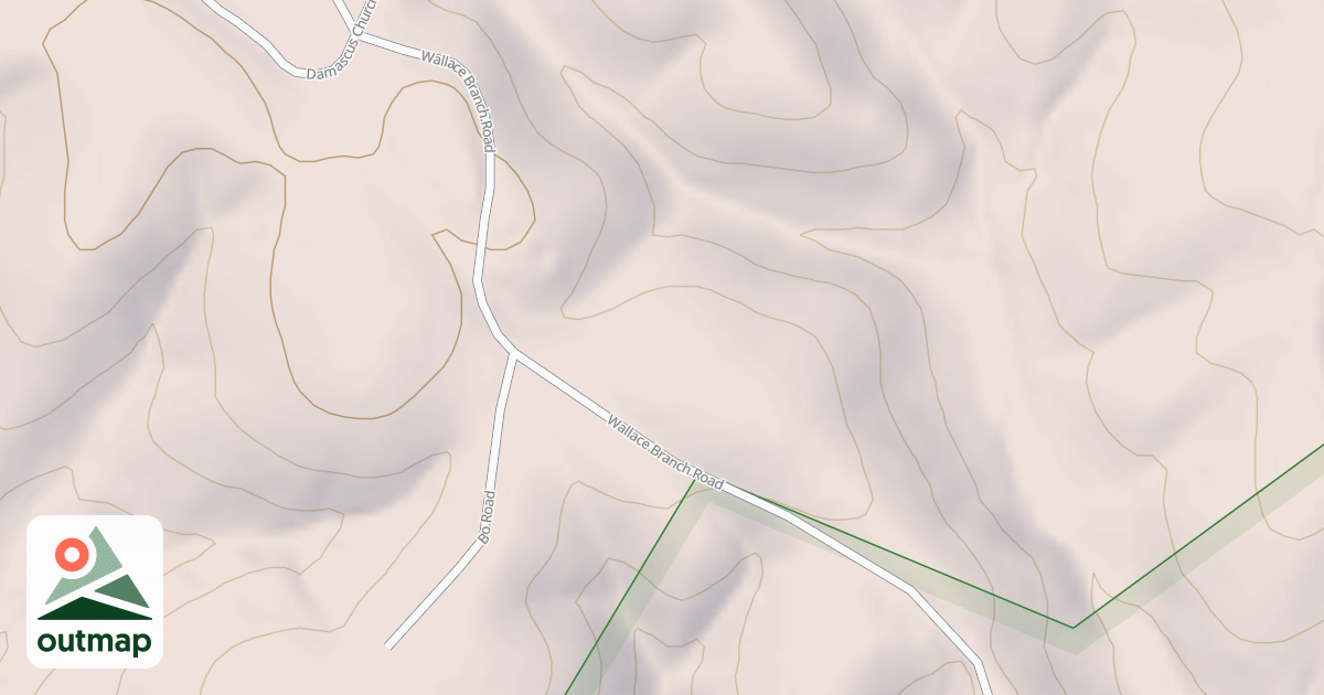 Map of WALLACE BRANCH ROAD