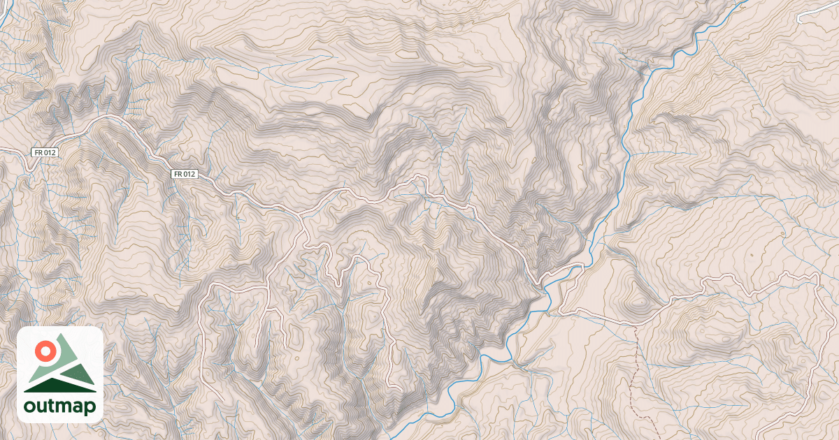 Map of BLUE CRK