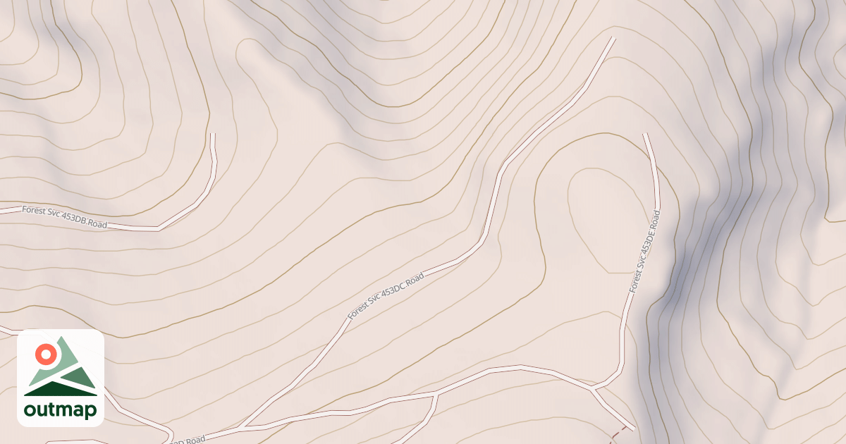 Map of USFS National Forest System Roads {2160EA39-30D0-42CC-9D59-D26ABFAF5D67}