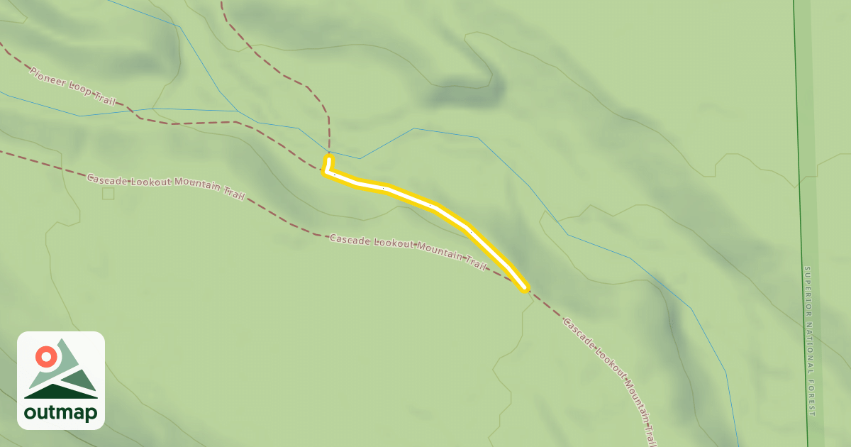 Map of Pioneer Loop Trail