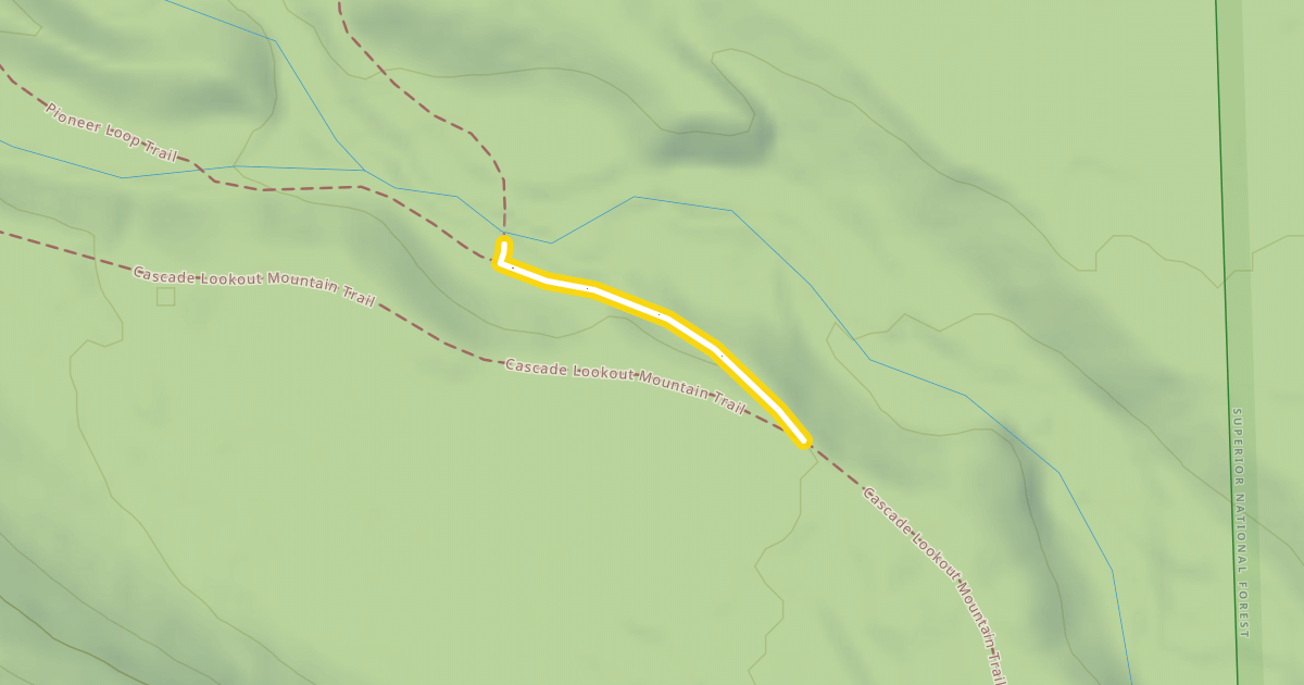 Map preview of Pioneer Loop Trail