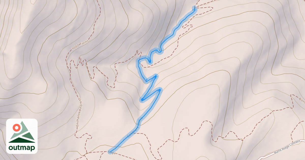 Map of Gobblers Gulch