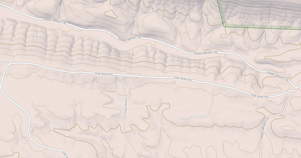 Map preview of USFS National Forest System Roads {62665C45-65B0-4C47-9F10-4667ABA65BB9}