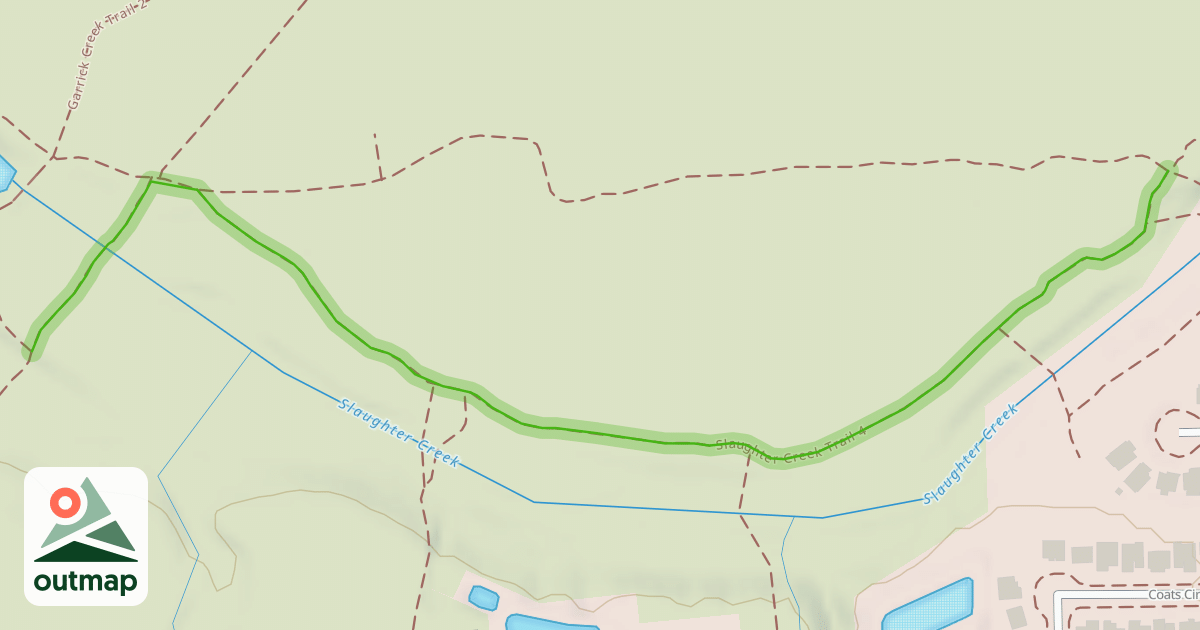 Map of Slaughter Creek Trail 4