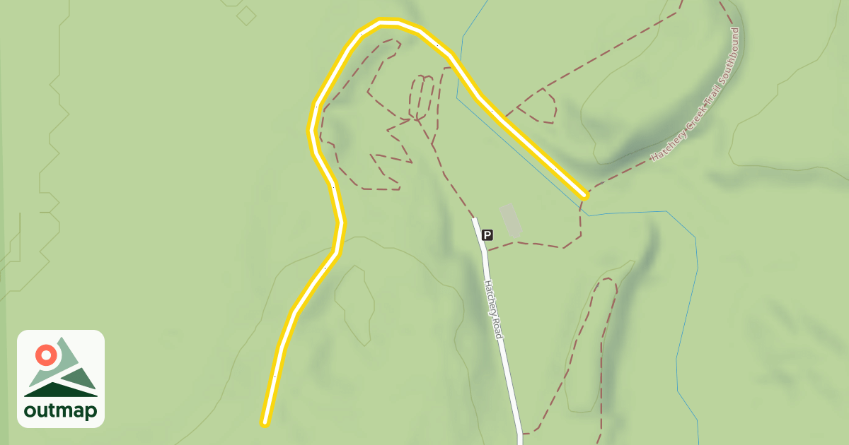 Map of Hatchery Ski Trail