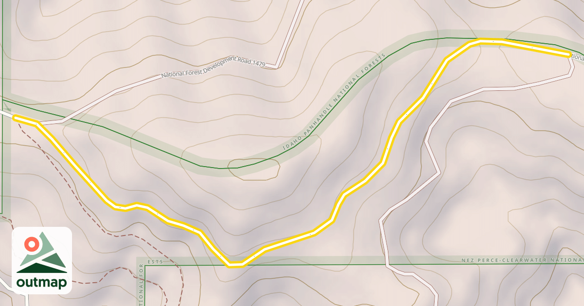 Map of National Forest Development Road 377