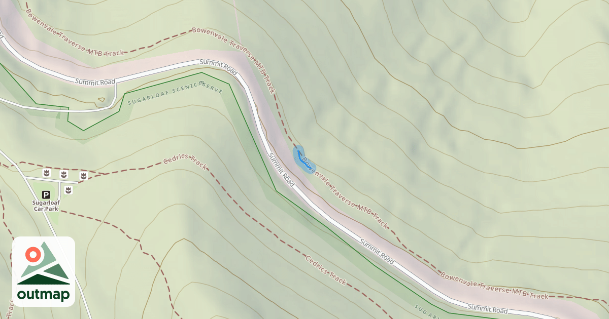 Map of Bowenvale Traverse MTB Track