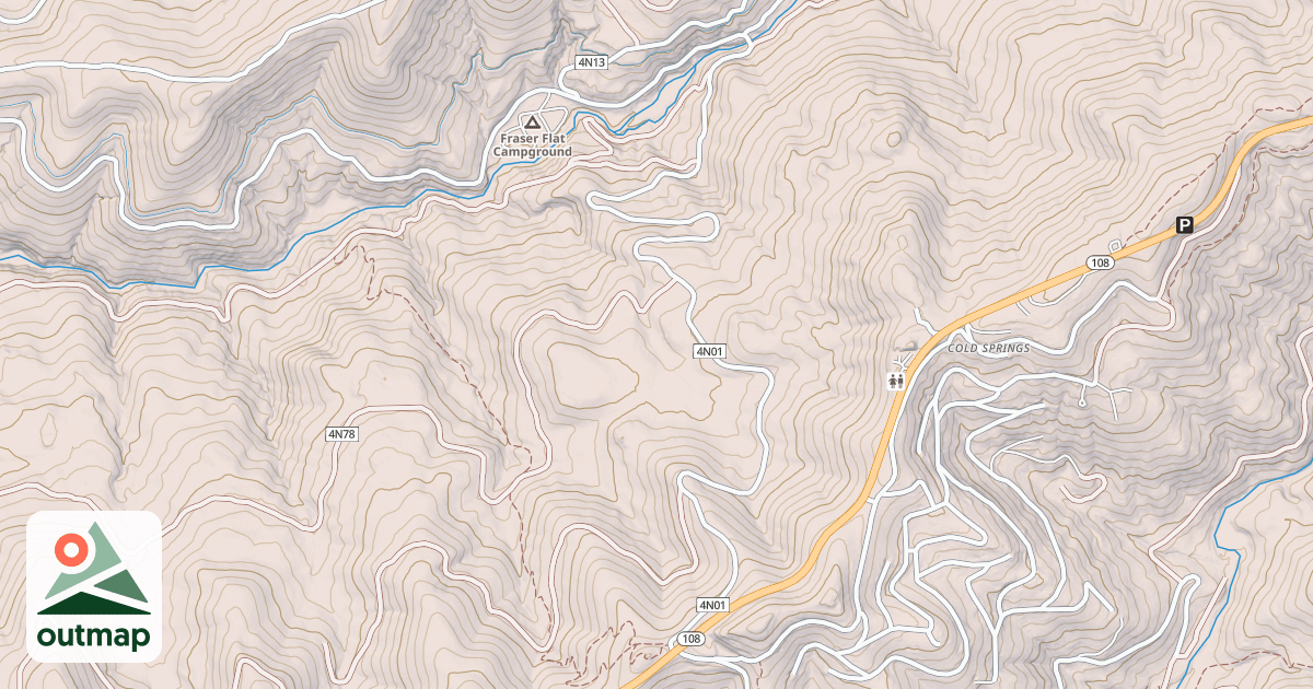 Map of FRASER FLAT