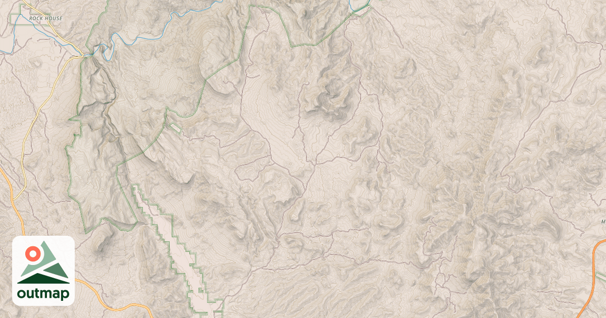 Map of HORSESHOE BEND