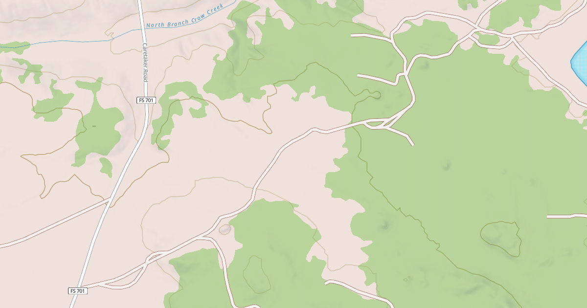 Map preview of CROW SPRING RD