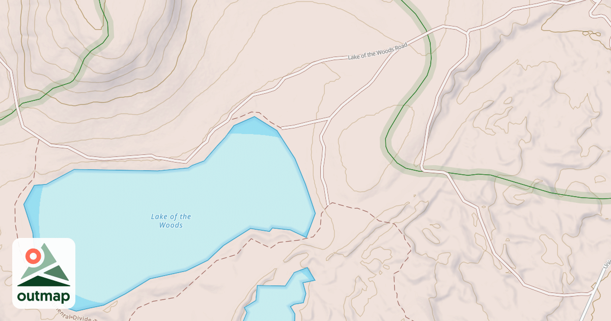 Map of LAKE OF THE WOODS