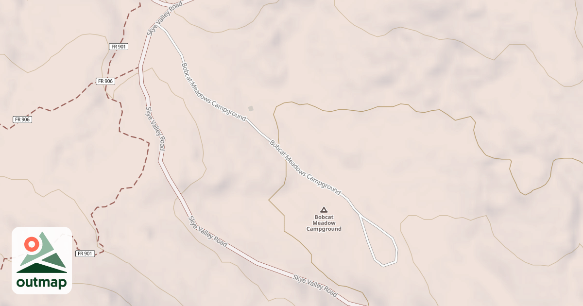 Map of BOBCAT MEADOWS CG,O.H.V.