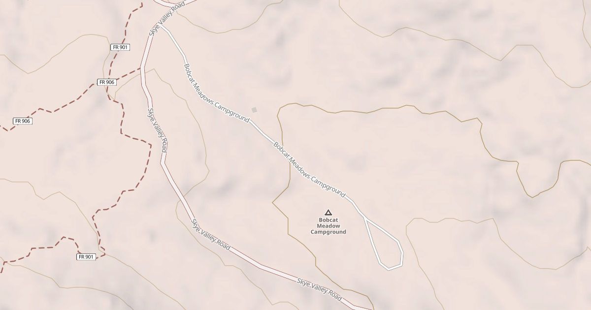 Map preview of BOBCAT MEADOWS CG,O.H.V.