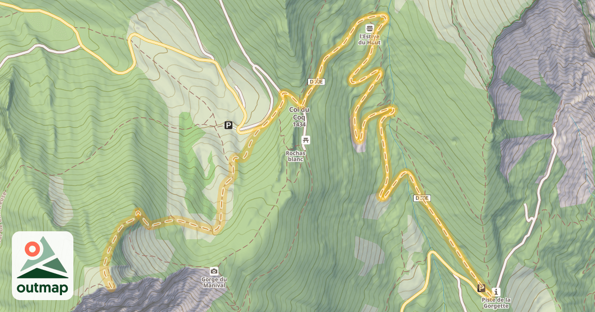 Map of Bec Charvet — Le Baure