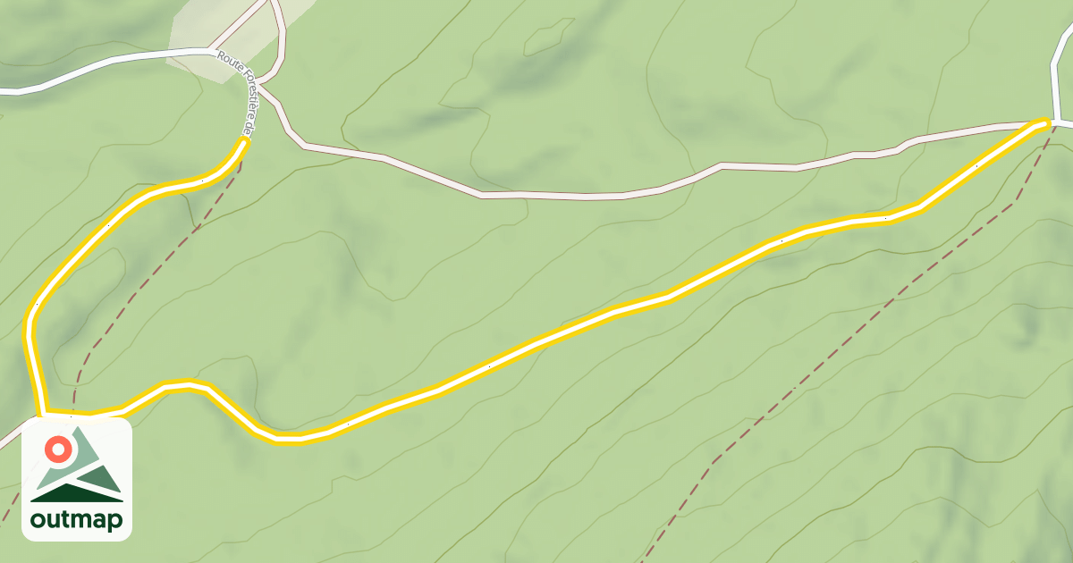Map of Route Forestière de la Frasse
