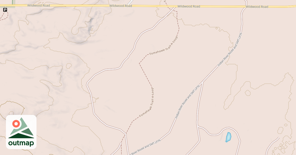 Map of Tomahawk Trail A Loop