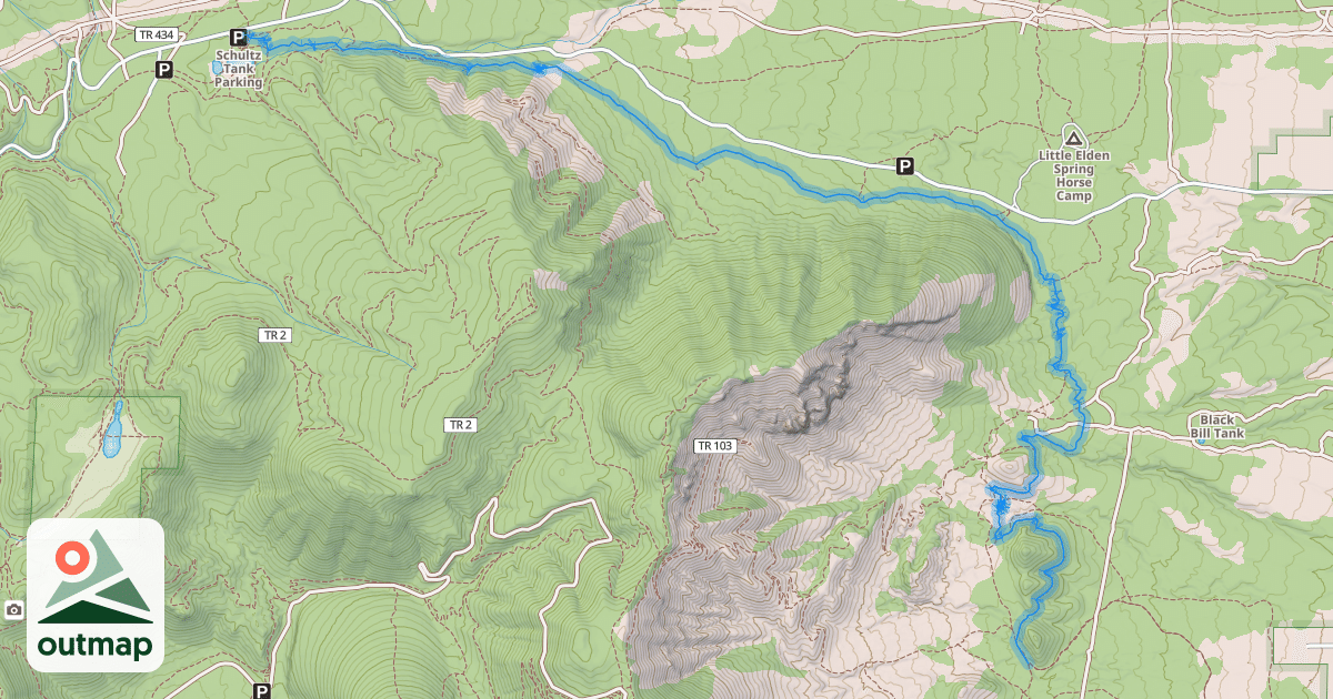 Map of Arizona Trail-Little Elden