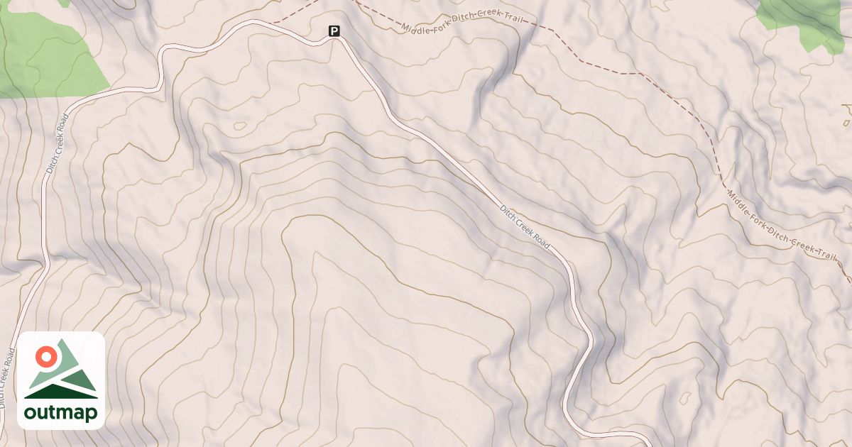 Map of Ditch Cr