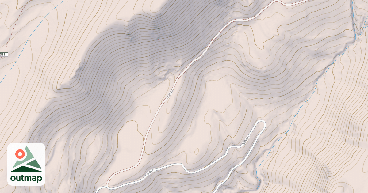Map of MCGOWAN LAKE