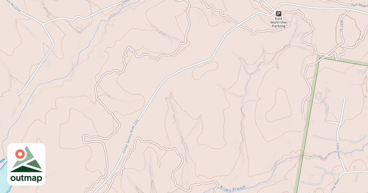 Map of BROWN BRANCH