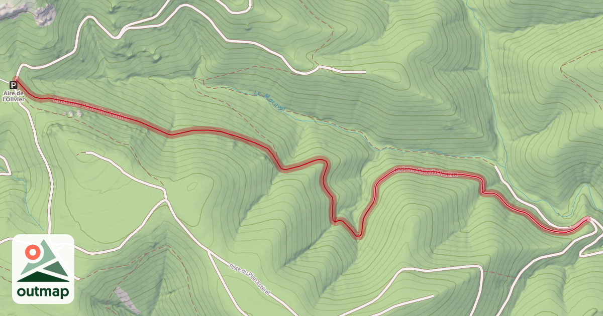 Map of Ancienne Piste du Perthus