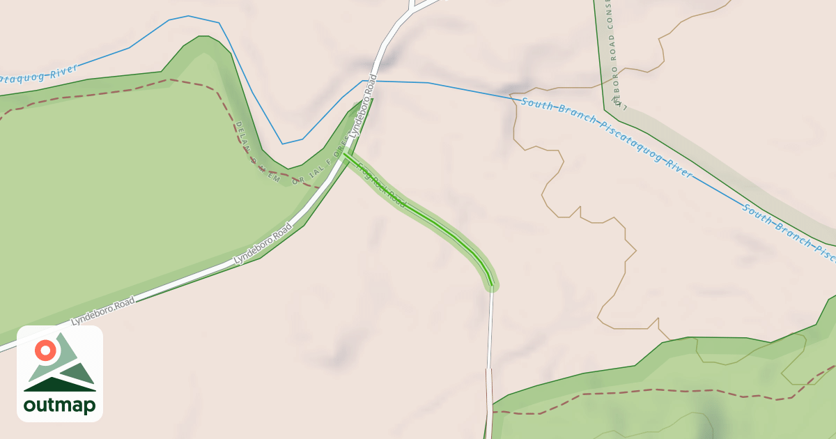 Map of Frog Rock Road