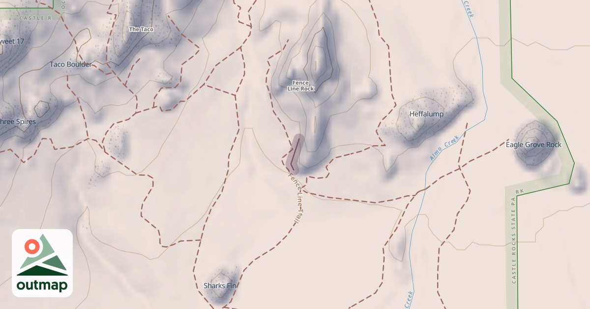 Map of Fence Line - Southwest
