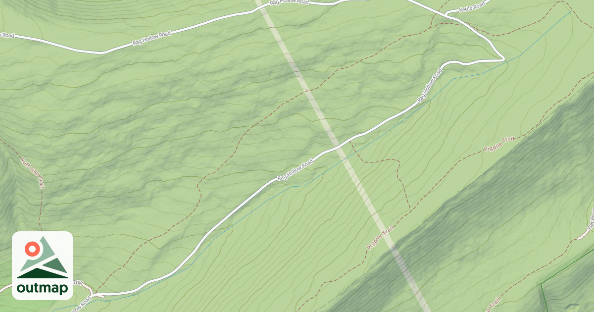 Map of Rothrock State Forest Seven Mountains Snowmobile Trails