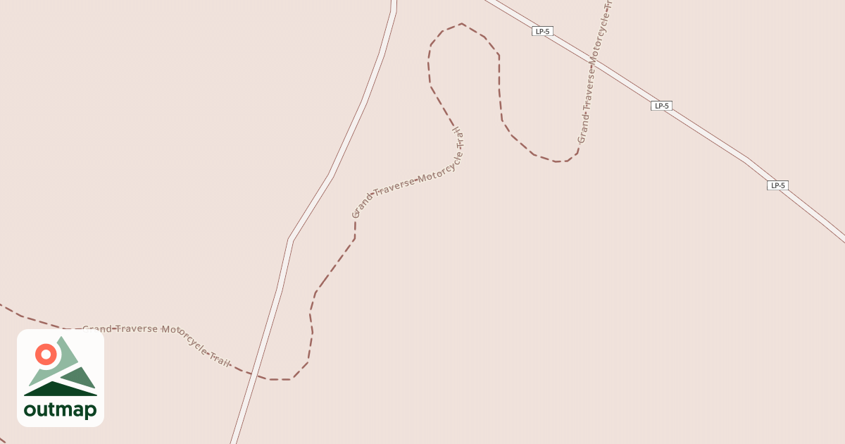 Map of Grand Traverse Motorcycle Trail