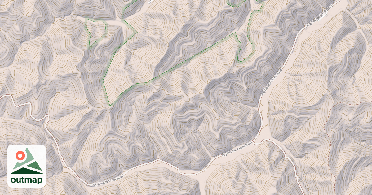 Map of BIG DOUBLE CREEK