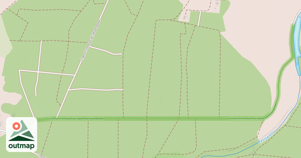 Map of Chemin Forestier dit Katzenstrickstraessel