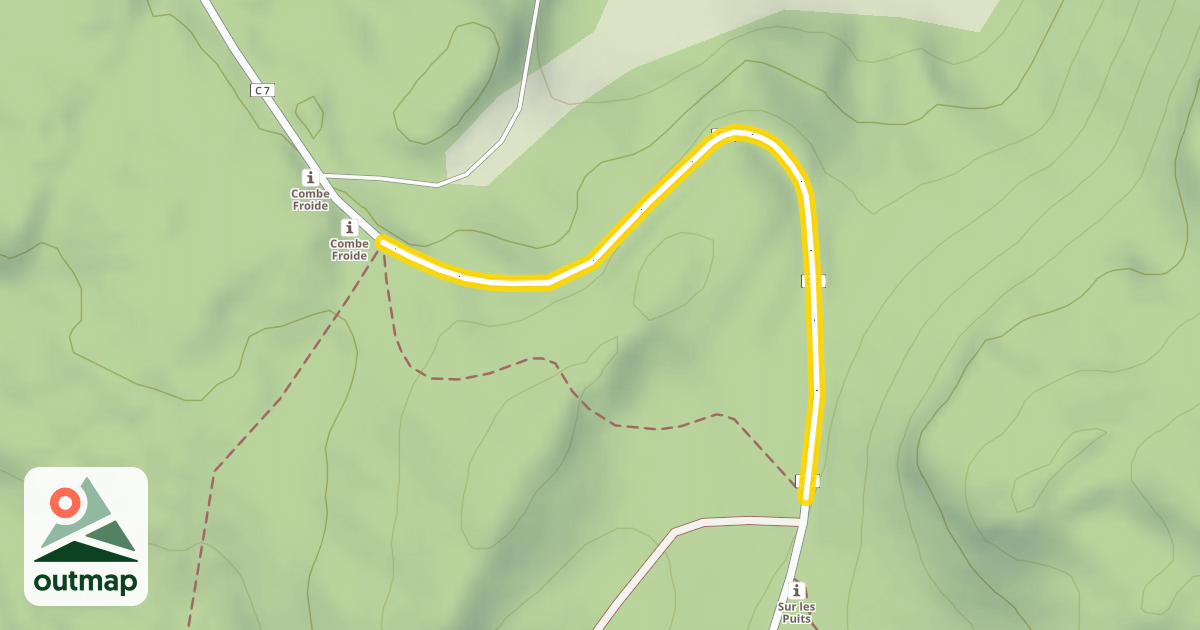 Map of Route de la Borne au Lion