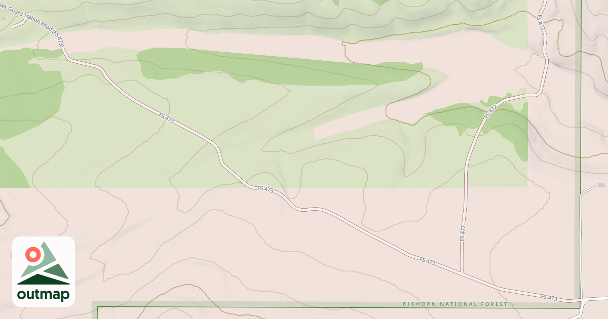 Map of MUDDY GUARD STATION