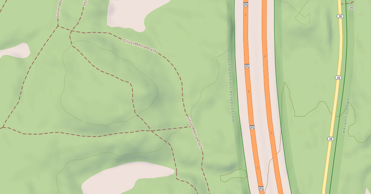 Map preview of Mountain Bike Loop/Silver Mine Road