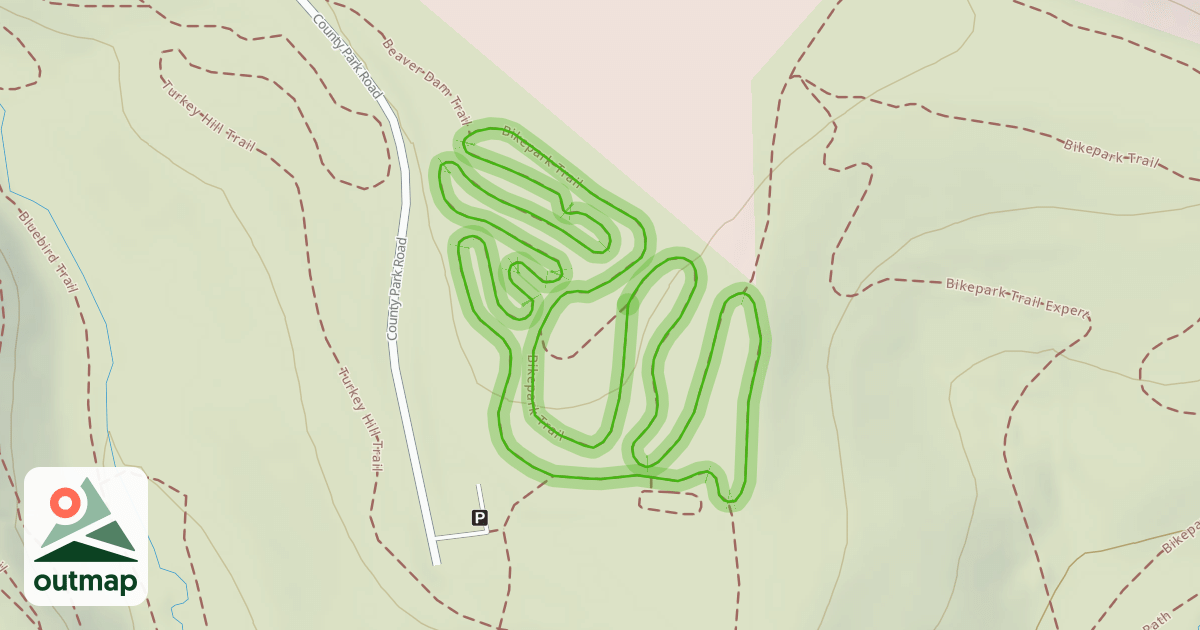 Map of Bikepark Trail