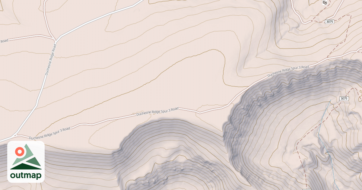 Map of DUCHESNE RIDGE SPUR 3