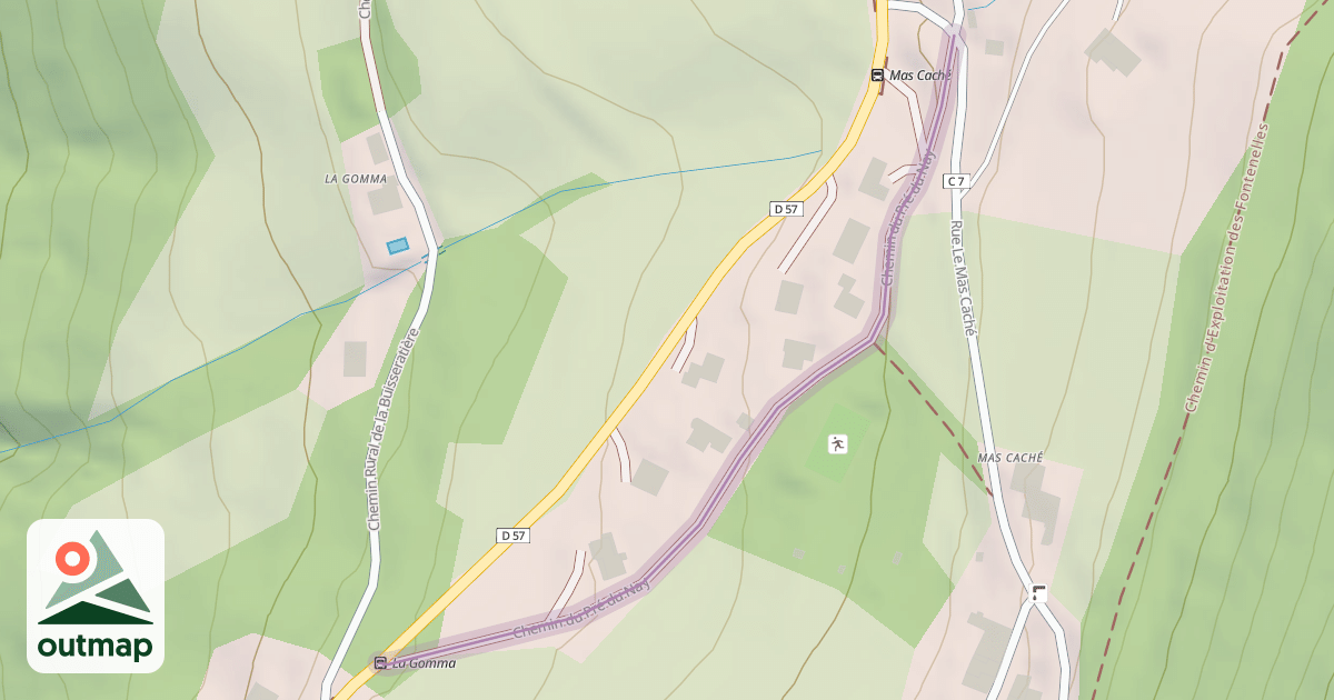Map of Chemin du Pré du Nay