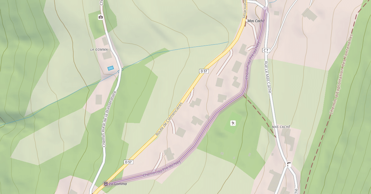 Map preview of Chemin du Pré du Nay