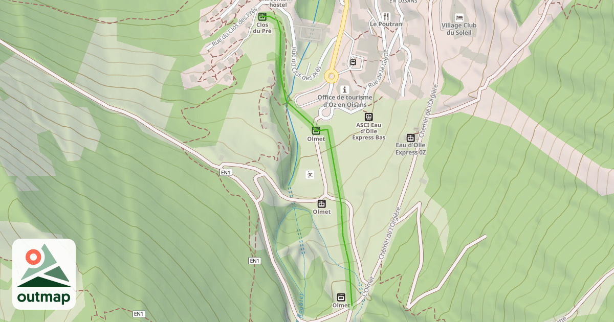 Map of Canetons