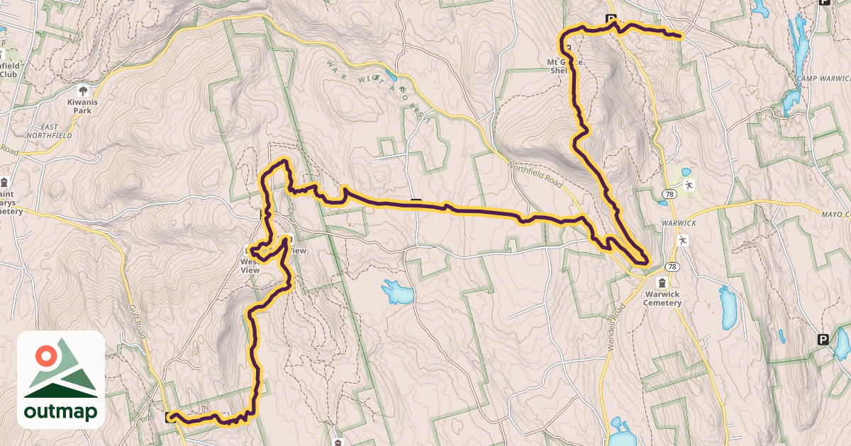 Map of NET/M&M Trail (white)