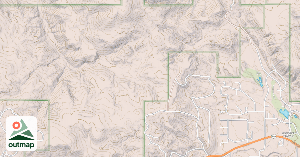 Map of CROOK MOUNTAIN