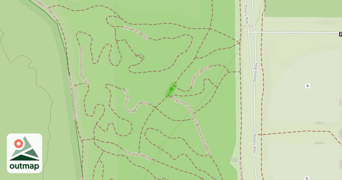 Map of Beginner Loop Trail