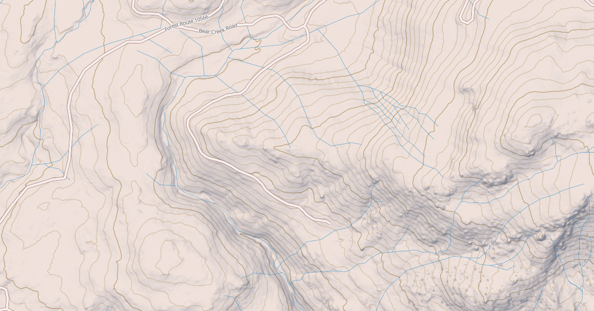 Map preview of BEAR CREEK ROAD