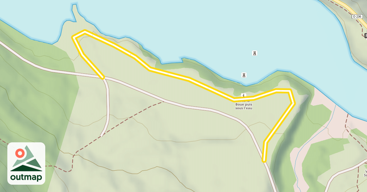 Map of Lac de Vallon