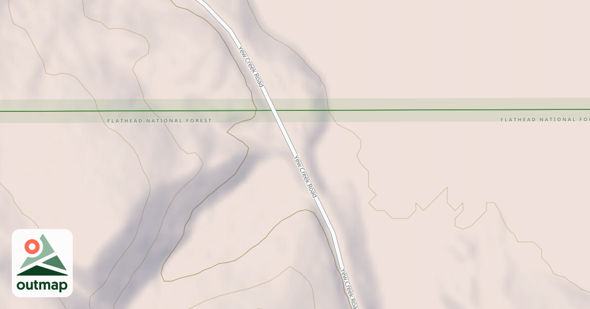 Map of Crane Mtn Snowmobile