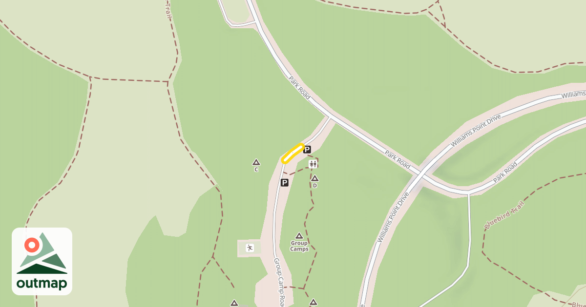 Map of Group Camp Road