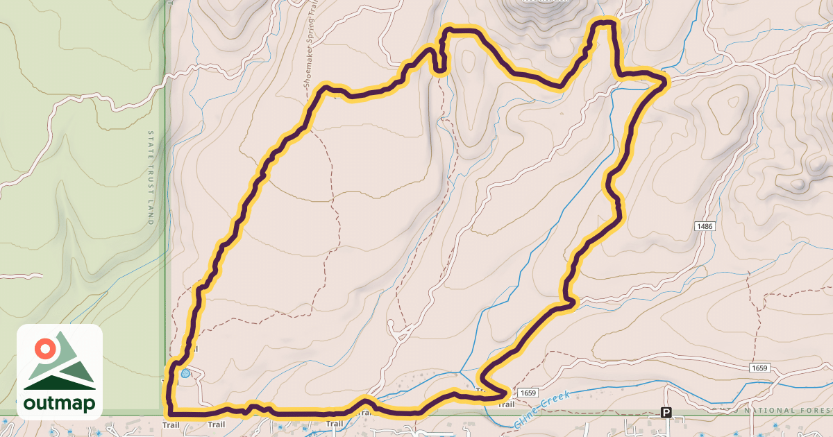Map of Quail Springs Trail