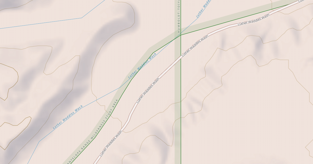 Map preview of LUTHER WADDLES WASH ROAD