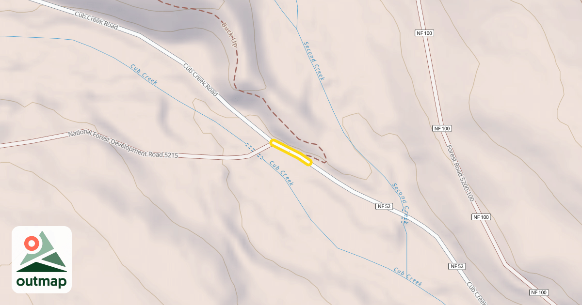 Map of Cub Creek Road
