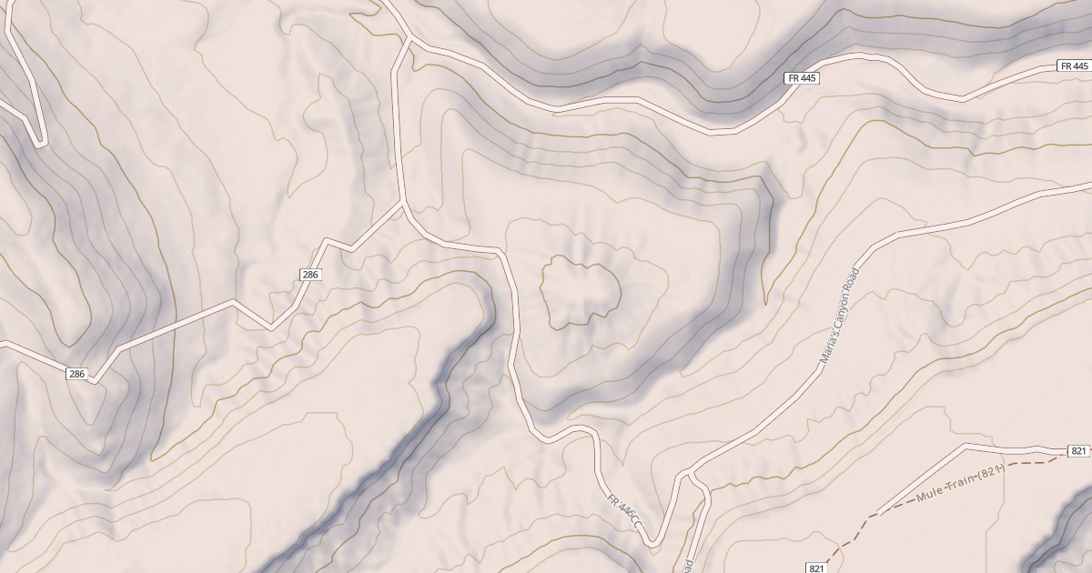 Map preview of USFS National Forest System Roads {4C1EAE92-515C-429F-A376-31520F5E8F94}